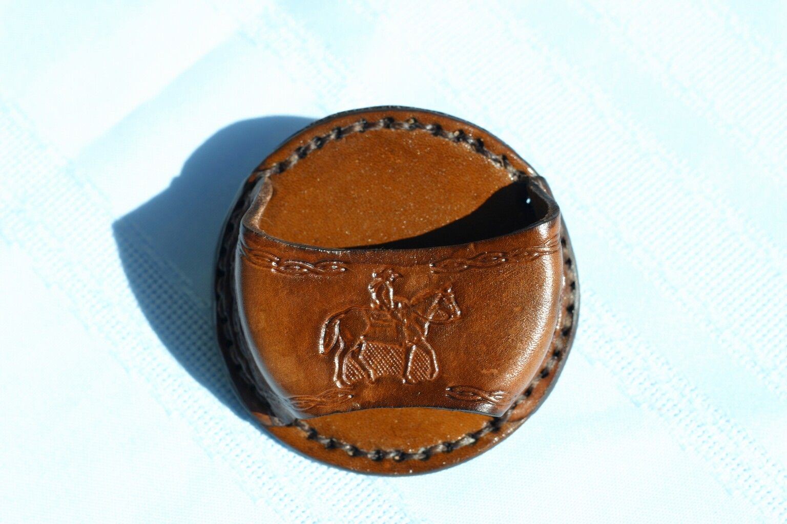 Cowboy Snuff Can Holder