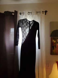 Asymmetrical Goth Gown