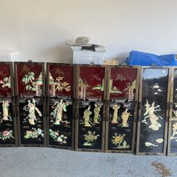 7 of Mother of Pearl Wall Plaques Hand Crafted Shell Picture Panels