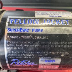 $50. FINAL. $600 Unit. MAKE OFFER. . Yellow Jacket Super Evac Pump