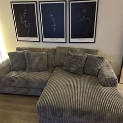 Grey Soft Sectional 