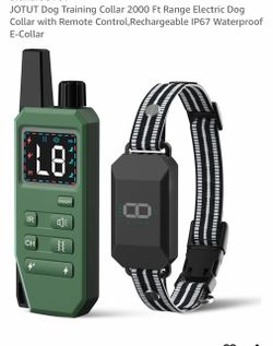 2000 FT Remote Dog Shock Collar Training Rechargeable Waterproof LCD Pet Trainer