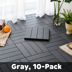 [NEW] 10-Pack Interlocking Deck Tiles – Patio / Balcony / Outdoor