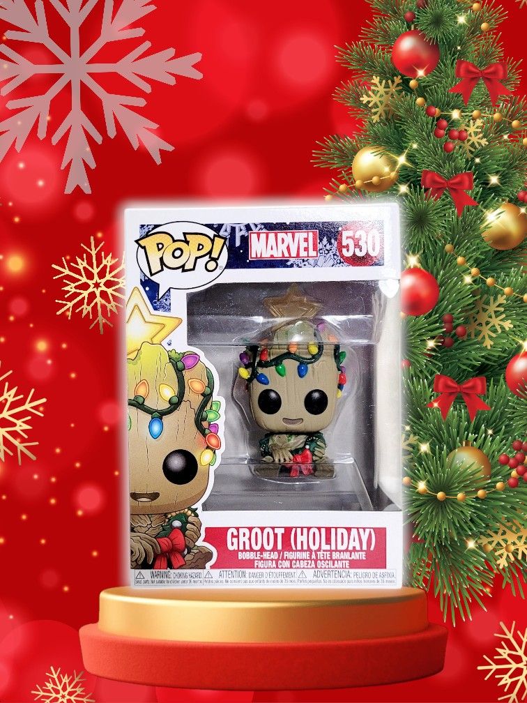 Funko Pop! Groot (Holiday) Marvel Bobble-Head Figurine #530
