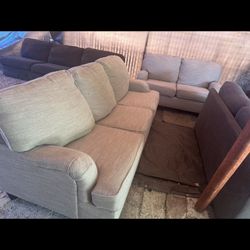 Couch And Love Seat Set Good Condition Clean We Sell All The Time Delivery 40 Local 