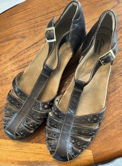 Clarks Collection Dark Brown 8.5 Leather Shoes