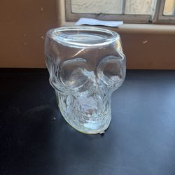 Bath Body Works Clear Light Up Skull 3 Wick Candle Holder Brand New in Box