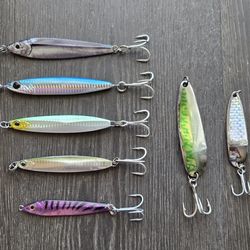 Shimano Colt Sniper, Daiwa Zakana, Krocodile Jigs w Mustad HD Hooks, Owner Split Rings