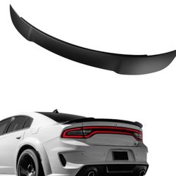 SCITOO ABS Rear Trunk Spoiler Wing for 2011–2020 Dodge Charger Sedan Matte Black