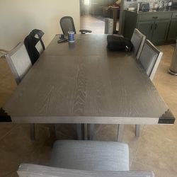 Huge City Furniture Table With 10 Chairs