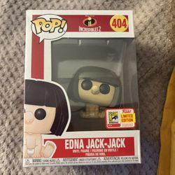 SDCC 2018 Funko Pop #404 – Edna Jack‑Jack (Incredibles 2)