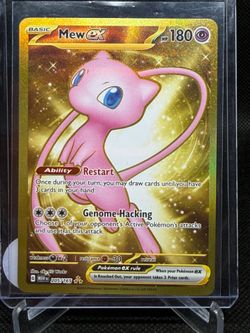 Mew ex 151 Gold Pokemon card