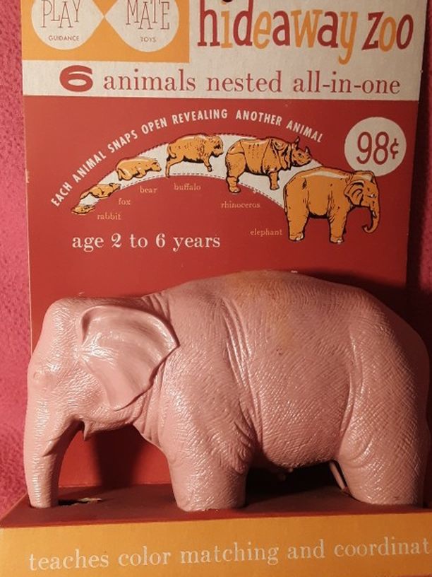 1950s Hideaway Zoo Animal Nesting Dolls