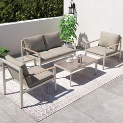 4pc Modern Outdoor patio Furniture Set 