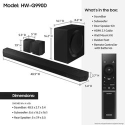 Samsung - HW-Q990D/ZA 11.1.4 Channel Brand new Never Opened box