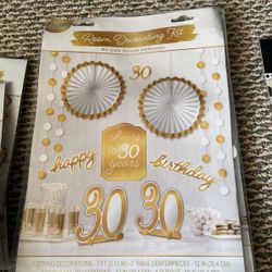 30th Birthday Room Decorating Kit