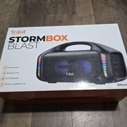 Tribit StormBox Blast Portable Speaker: 90W Loud Stereo Sound with XBass, IPX7 Waterproof Bluetooth Speaker with LED Light, PowerBank, Bluetooth