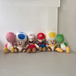 MARIO PLUSHIES $45