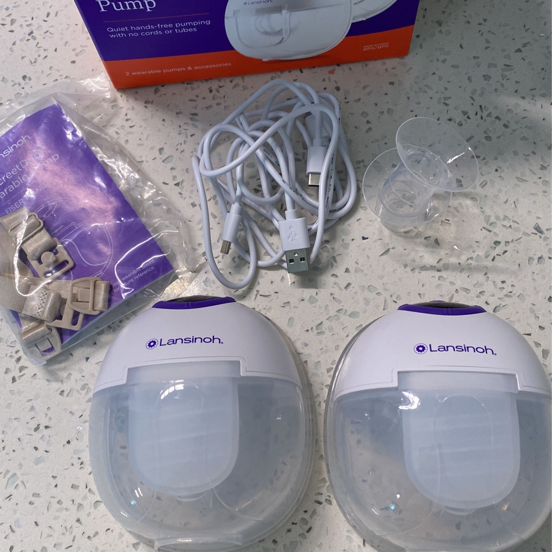 Lansinoh Wearable Pump, Haakaa Hand Pump & Breast milk storage Bags
