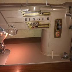 Singer Sewing Machine With Table