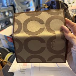 Coach checkbook holder or bill holder