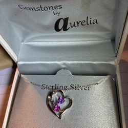 Sterling Silver Heart Pendant Necklace 