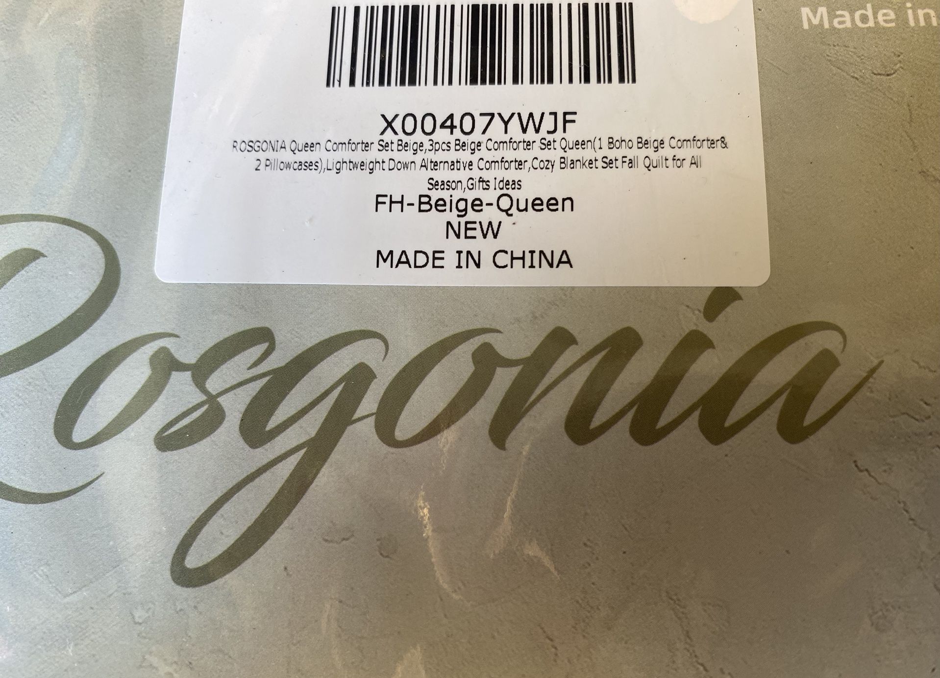 Bedding Comforter Set(Beige)