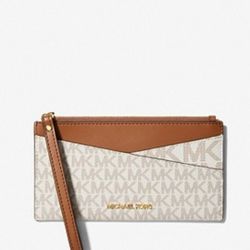 Michael Kors Jet Set Medium Logo Crossover Wristlet Wallet Clutch
