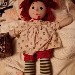 Vintage Raggedy Ann Doll From The 1980s