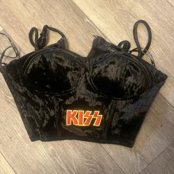 KISS Velvet Corset Top