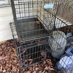 2 Small Dog Cages And 2 Xl Dog Cages 