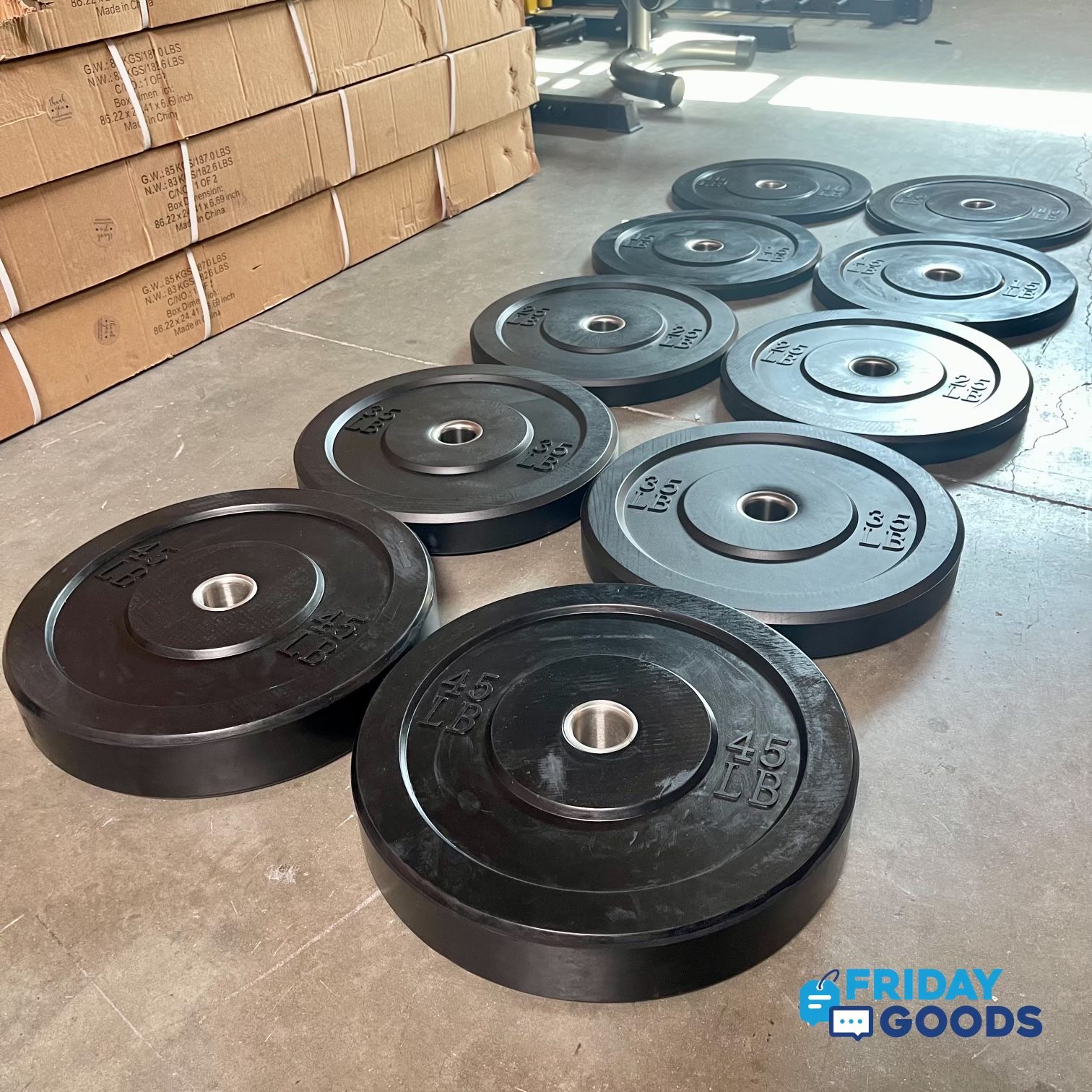 Brand New 260 Lb Olympic Bumper Plates Set, ,CrossFit, Home Gym Equipment