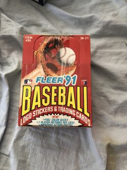 Fleer 1991 box unopened baseball cards