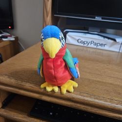 TY Beanie Babies "Jabber The Parrot" Large Size Mint 