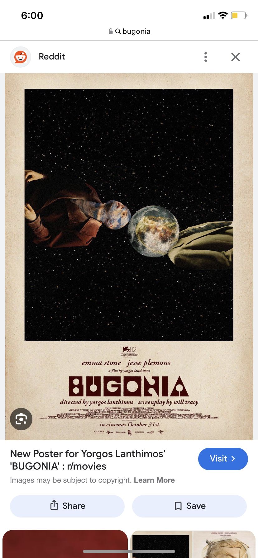 2 BUGONIA MOVIE PREMIER TICKETS 