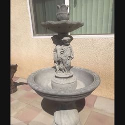 Perfect Gift New Water Fountain Made Out Of Cement 