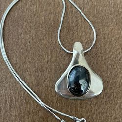 925 Sterling Silver Rope Chain With Pendant 