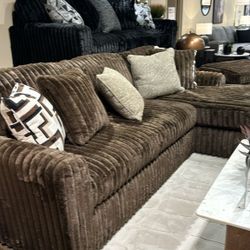 Midnight Madness 2 Piece With Chaise $10 Down Payment And Financing Available