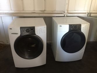 Kenmore washer and gas dryer stackable
