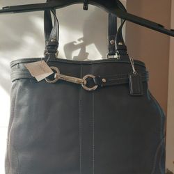 Coach  Silver/BLK Handbag