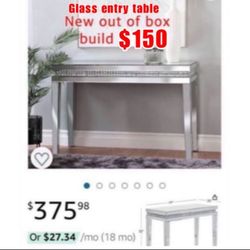 New Out Of Box Build Beautiful Table Entry/desk. /vanity $150east Palmdale 