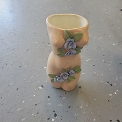 Vintage Flower vase Lady Body