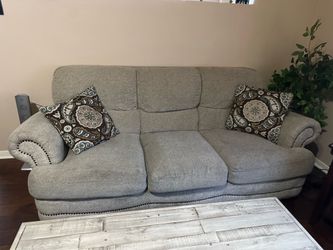 Sofa set with cushions