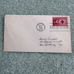 1948 First Day Of Issue Cover Commemorating The American Red Cross Featuring Founder Clara Boutin #967
