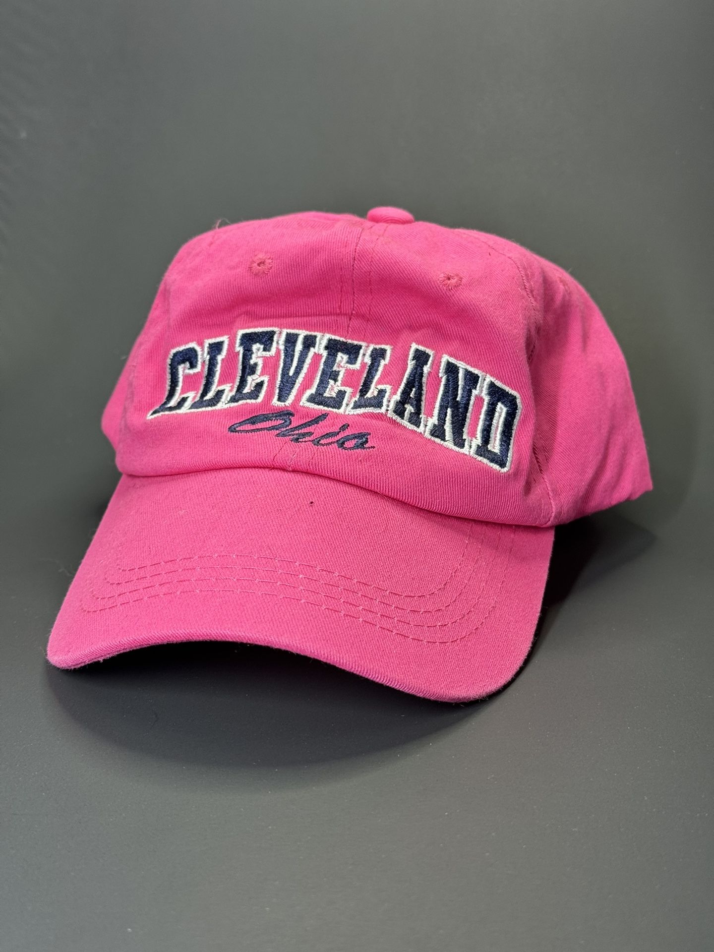 Vintage Cleveland Ohio Pink Hat Adult Size