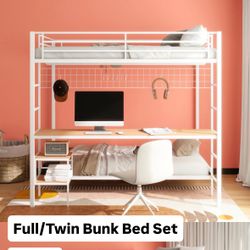 Full/Twin Bunk bed. $53 Down Payment 