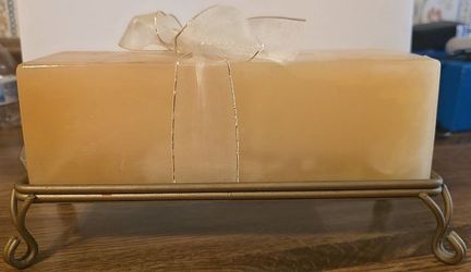 New 3 Wick Candle & Stand