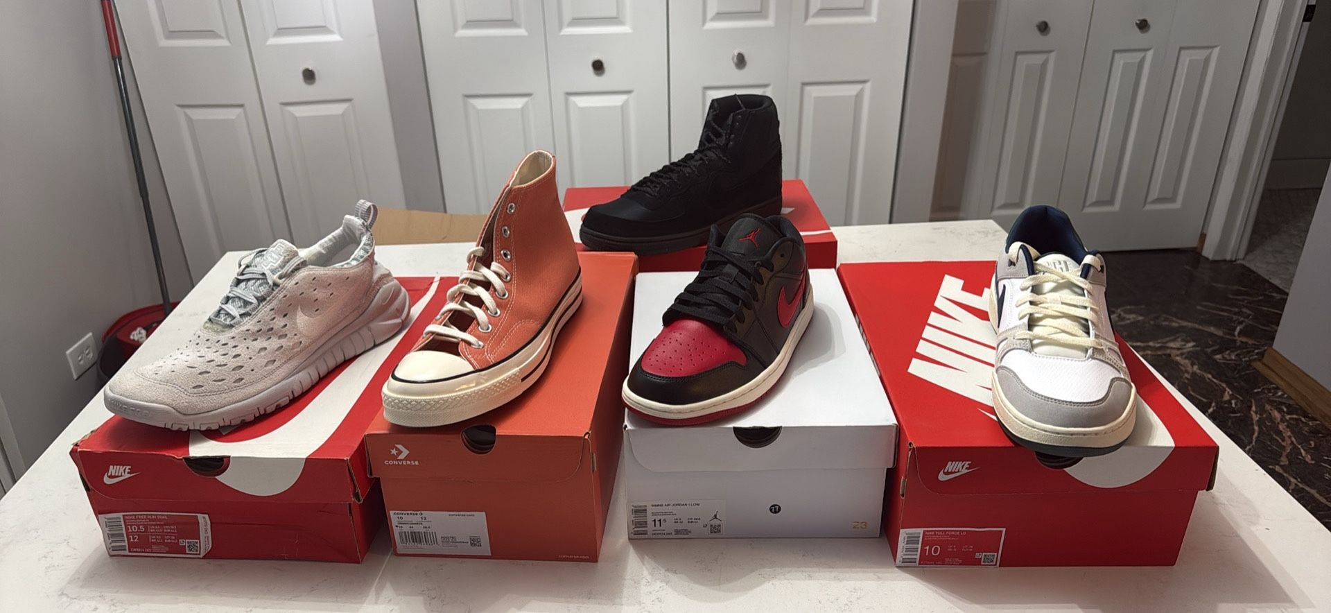 5 Pairs For $150 DS Jordan Converse Nike