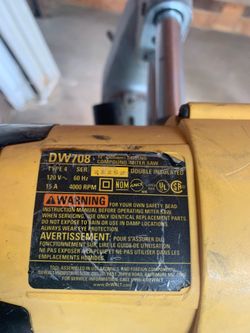 DeWalt 12 inch slide compound miter saw with stand