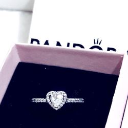 PANDORA Elevated Heart Ring {US Size 6 | EU Size 52}